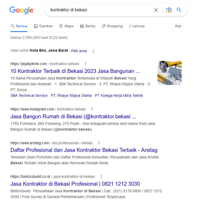 seo kontraktor di bekasi